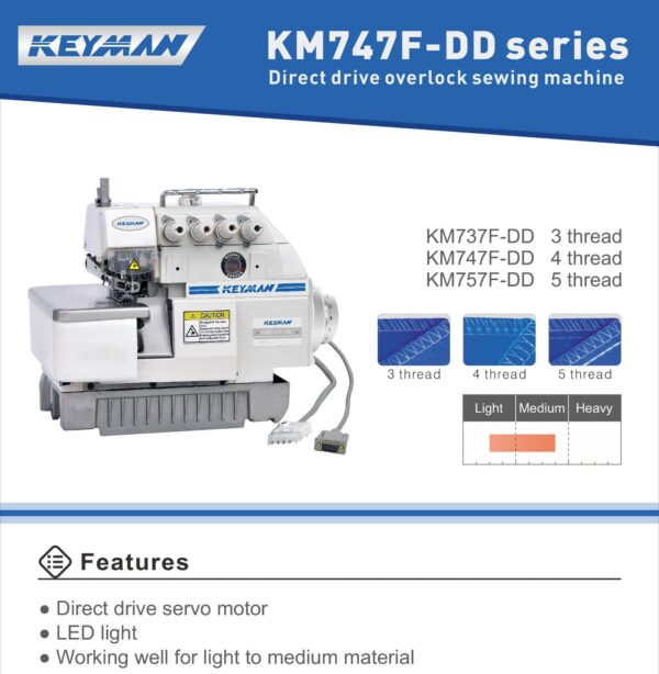 Шевна машина UNIQUE KM757F-DD